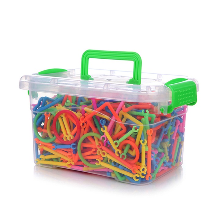 Set jucarii educative, Puzzle educativ 1000 piese, PVC, forma de banda, Multicolor