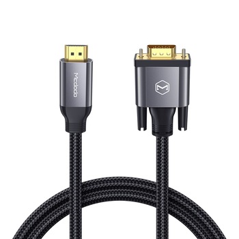 Cablu Mcdodo HDMI la VGA bidirectional negru 2m CA-7770 Cablu Mcdodo HDMI la VGA bidirectional negru 2m CA-7770