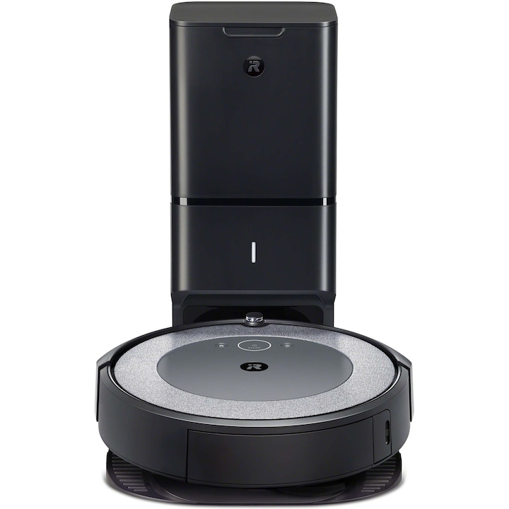 Робот прахосмукачка iRobot Roomba i3+ (i3556), Li-ion, 26Wh, Мощност 10x, Автоматично изпразване, WiFi, Alexa&Google, 3-Stage Cleaning System, Сензори за стълби, Механична смукателна система + Засмукване с 2 четки, Патент iRobot, Светлосив