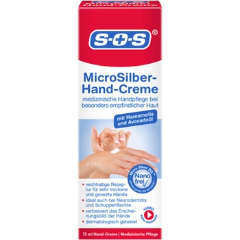 Crema pentru maini SOS Micro-Argint, 75 ml Crema pentru maini SOS Micro-Argint, 75 ml