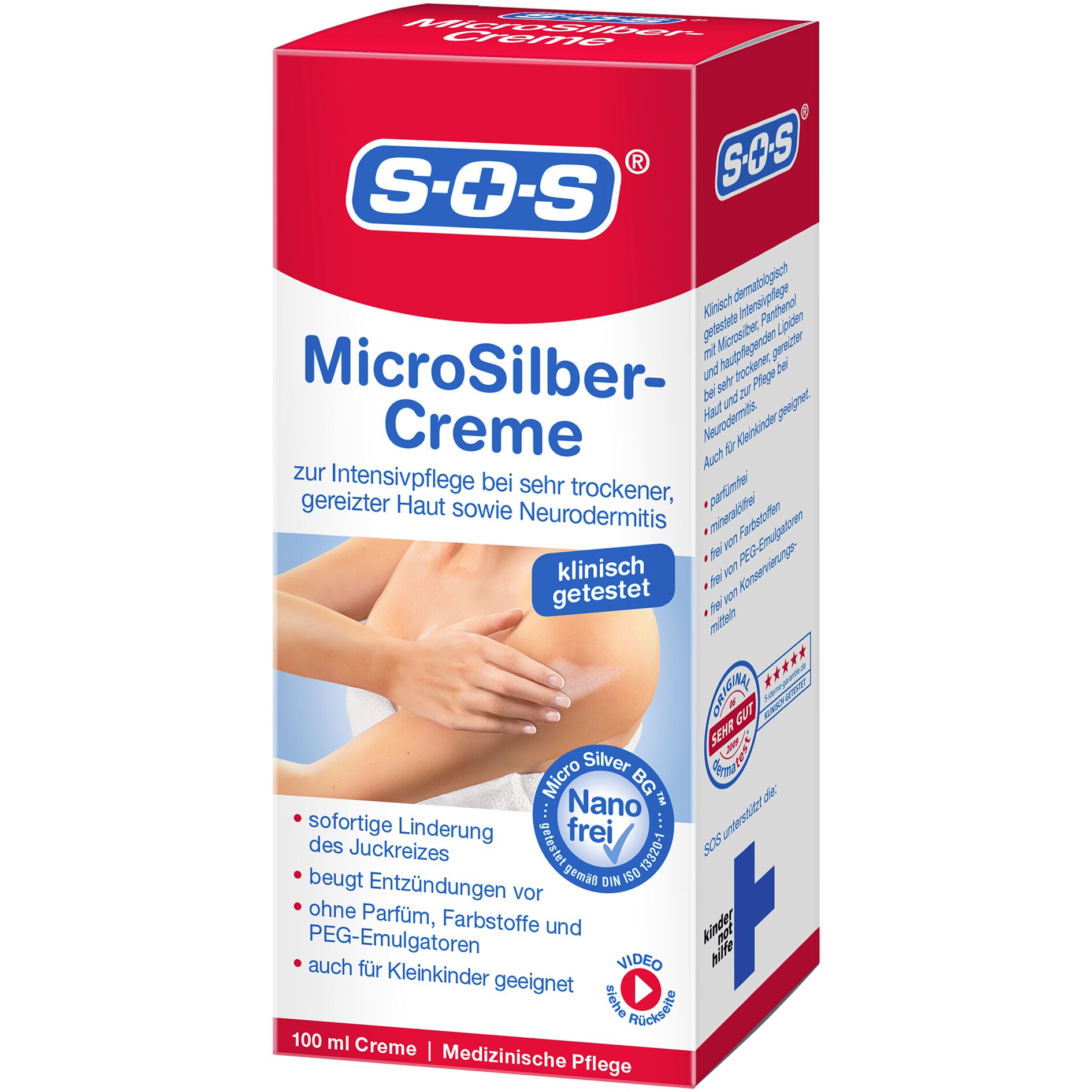 Crema pentru corp SOS Micro-Argint, 100 ml