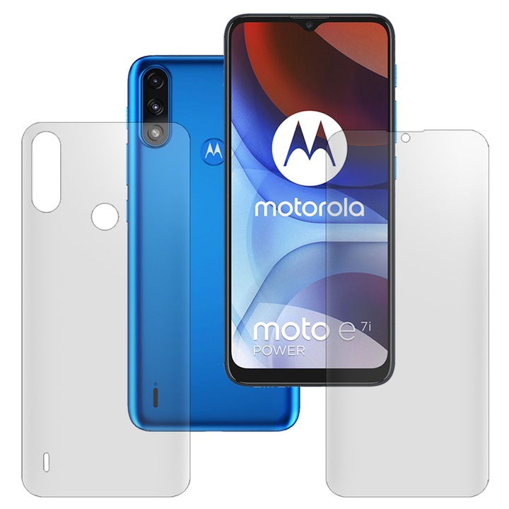 Комплект 2 матови фолиа SILKASE за Motorola Moto E7i Power, защита на телефона, възобновяем силикон