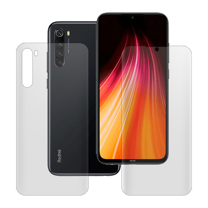 Комплект 2 матови фолиа SILKASE за Xiaomi Redmi Note 8, защита на телефона, възобновяем силикон