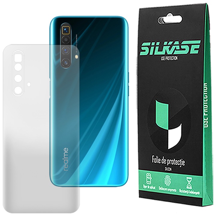 SILKASE матово фолио за гръб за Realme X3 SuperZoom, защита на гърба, възобновяем силикон