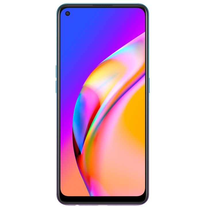 Oppo Reno 5 Z 5G Mobiltelefon, Kártyafüggetlen, 128GB, 8GB RAM, Dual SIM, Kék