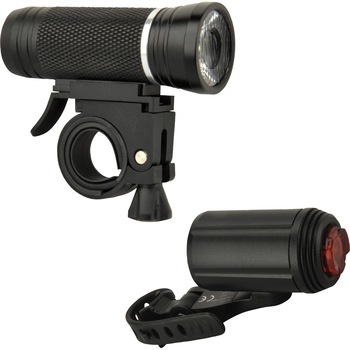 Set far si stop cu LED pentru bicicleta, Fischer, 30/15 Lux Set far si stop cu LED pentru bicicleta, Fischer, 30/15 Lux