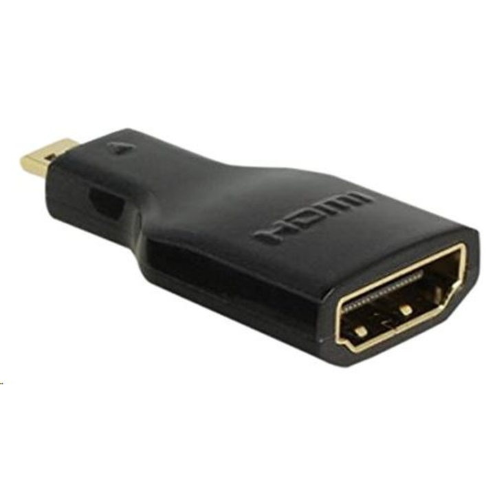 Delock adapter HDMI Micro-D(M)->HDMI(F) High Speed HDMI with Ethernet 4k