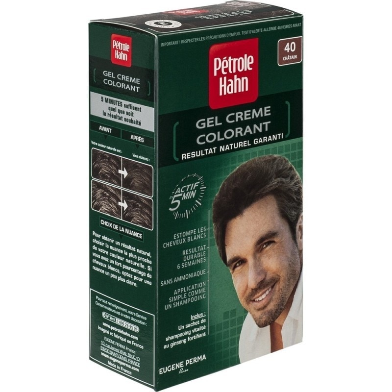 Vopsea de par pentru Barbati - 40 Castaniu, Petrole Hahn