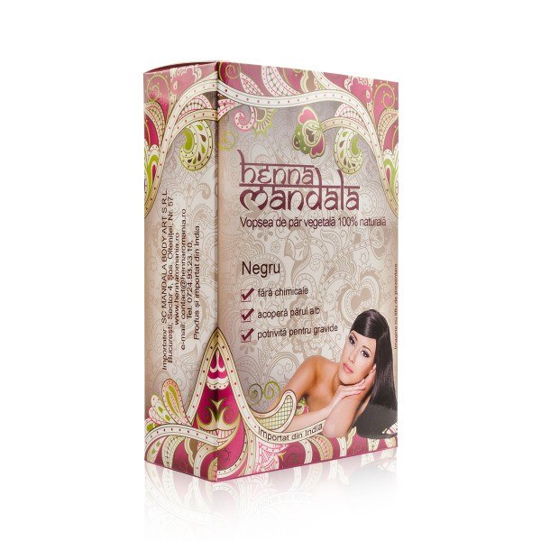 Henna Mandala Negru 100 g