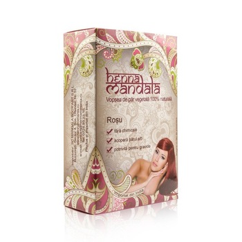 Henna Mandala Rosu 100 g Henna Mandala Rosu 100 g