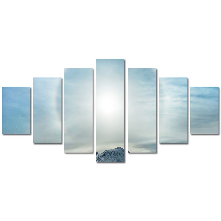 Tablou Multicanvas 7 Piese Peisaje Lumina, 90 x 175 cm