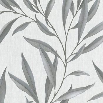 Tapet decorativ, model frunze,vinil lavabil gri, argintiu, dormitor, living, restaurant, Urban Spaces, 32201 marime 0.53m x 10m Tapet decorativ, model frunze,vinil lavabil gri, argintiu, dormitor, living, restaurant, Urban Spaces, 32201 marime 0.53m x 10m