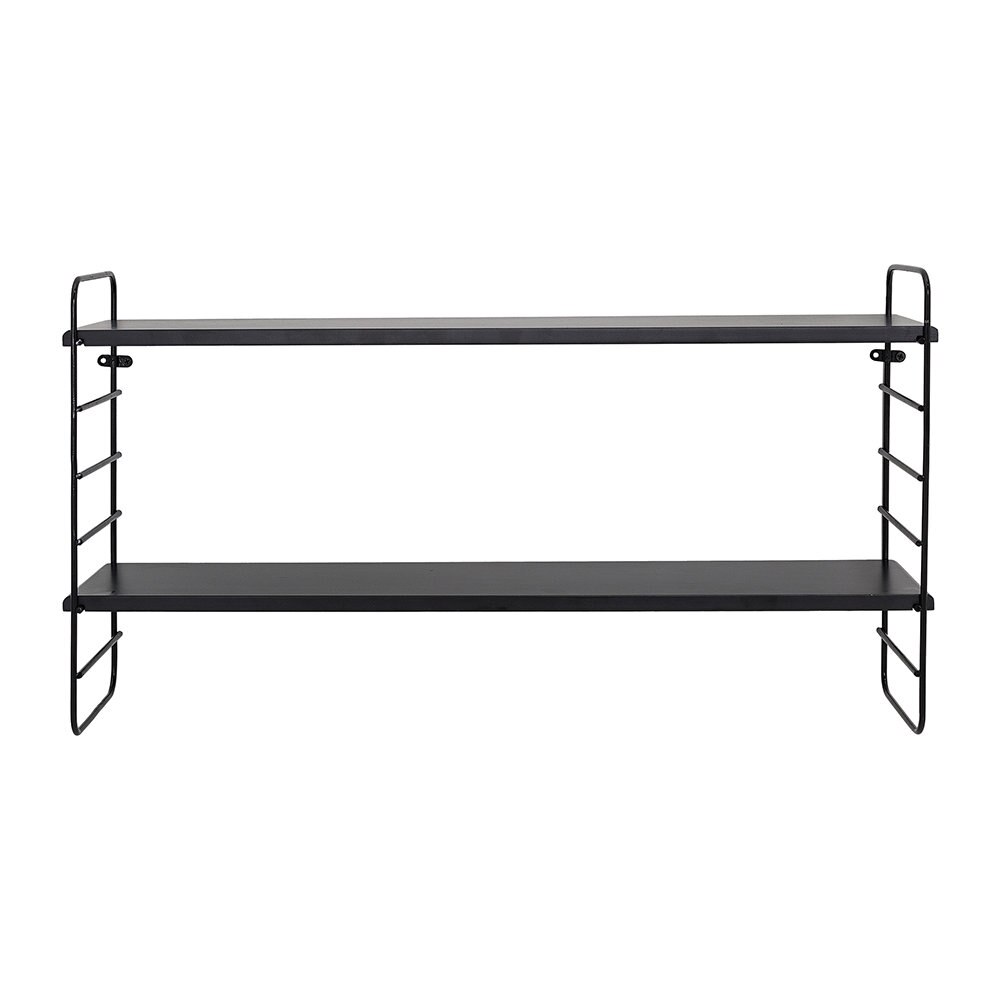 Etajera din metal Bloomingville North, Negru 35x65 cm