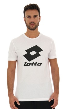 Lotto, Tricou cu imprimeu logo Smart, Alb Lotto, Tricou cu imprimeu logo Smart, Alb