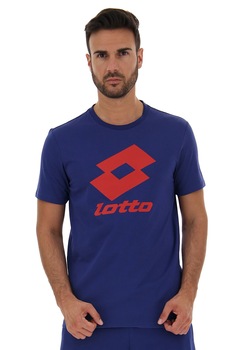 Lotto, Tricou cu imprimeu logo Smart, Albastru inchis/Rosu Lotto, Tricou cu imprimeu logo Smart, Albastru inchis/Rosu