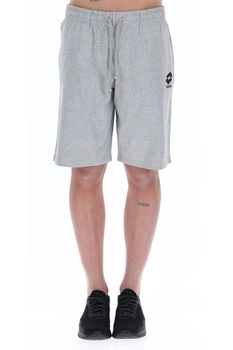 Lotto, Bermude cu imprimeu logo, Gri melange Lotto, Bermude cu imprimeu logo, Gri melange