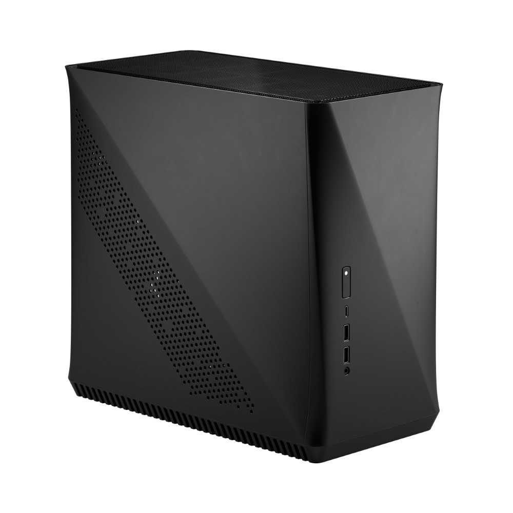 Carcasa Fractal Design Era ITX Black Carbon Tempered Glass, Negru