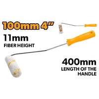 Trafalet TOLSEN 100 mm, fibra 11 mm, poliester si acril, maner 400 mm, ax 5.7 mm, schimbare rapida a rolei, pentru pereti, tavane si tamplarie, aplicare uniforma fara urme si dungi, manevrare usoara si confortabila, usor de curatat si de reutilizat