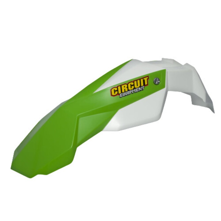 Aripa frontala universala pentru biciclete offroad, Circuit, Verde / Alb