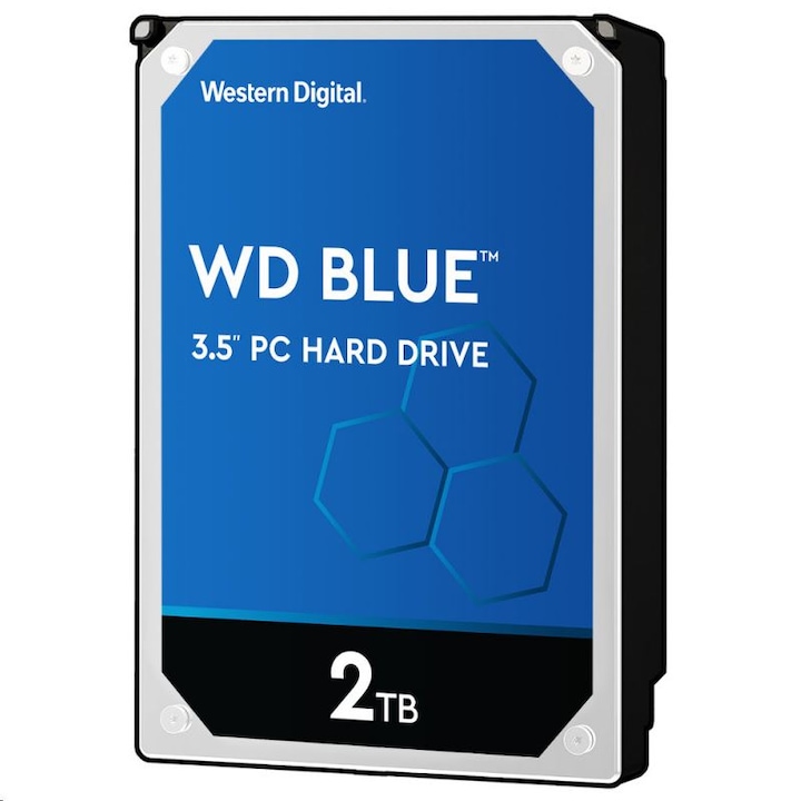 Western Digital Blue advanced format WD20EZBX merevlemez, 3,5", 2000GB, SATAIII, 7200RPM, 256MB