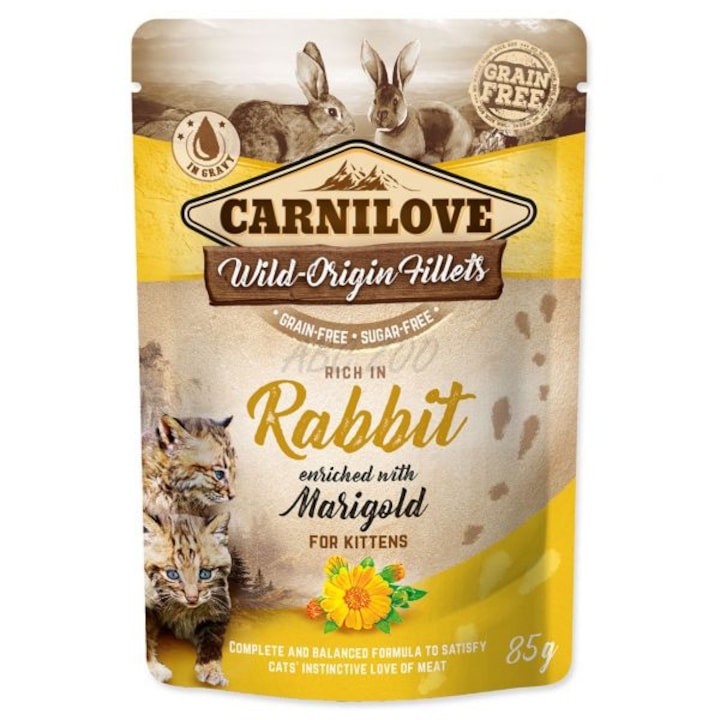 hrana umeda pisici carnilove kitten iepure cu galbenele 85 gr imagen 37_1_
6