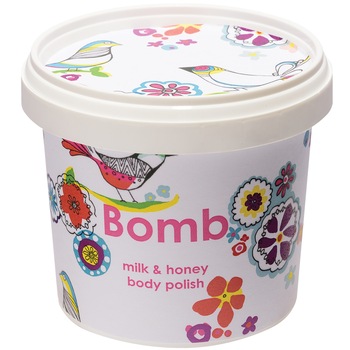 Exfoliant de corp Milk & Honey, Bomb Cosmetics, 365 ml Exfoliant de corp Milk & Honey, Bomb Cosmetics, 365 ml