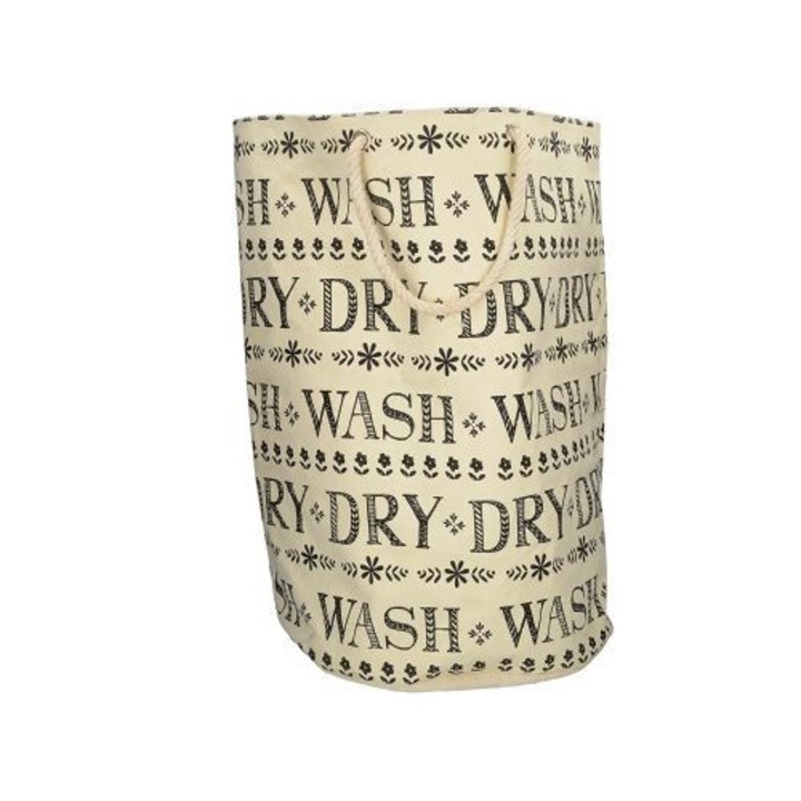 Cos de rufe, KitchenCraft, Bumbac, cu interior impermeabil, 40x60cm, Multicolor