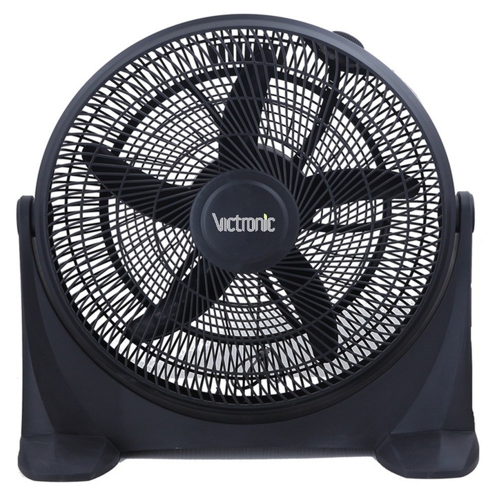 Ventilator de podea, Diametru: 50 cm, 3 trepte de viteza, Putere:90W, Inclinare ventilare reglabila pe plan vertical, Victronic SF5002