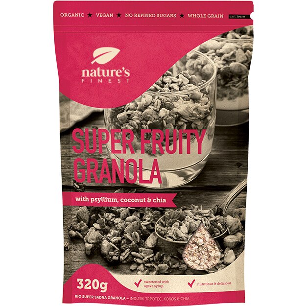 Cereale Granola cu fructe ECO Nature`s Finest, 320g