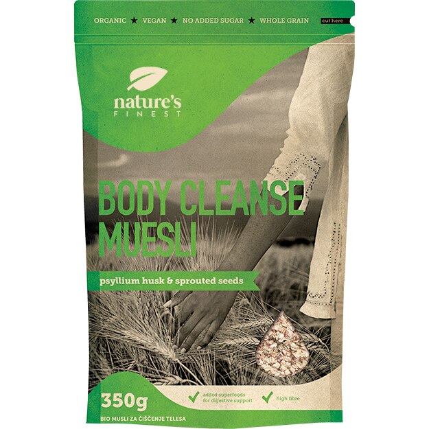 Cereale Muesli body cleanse ECO Nature`s Finest, 350g