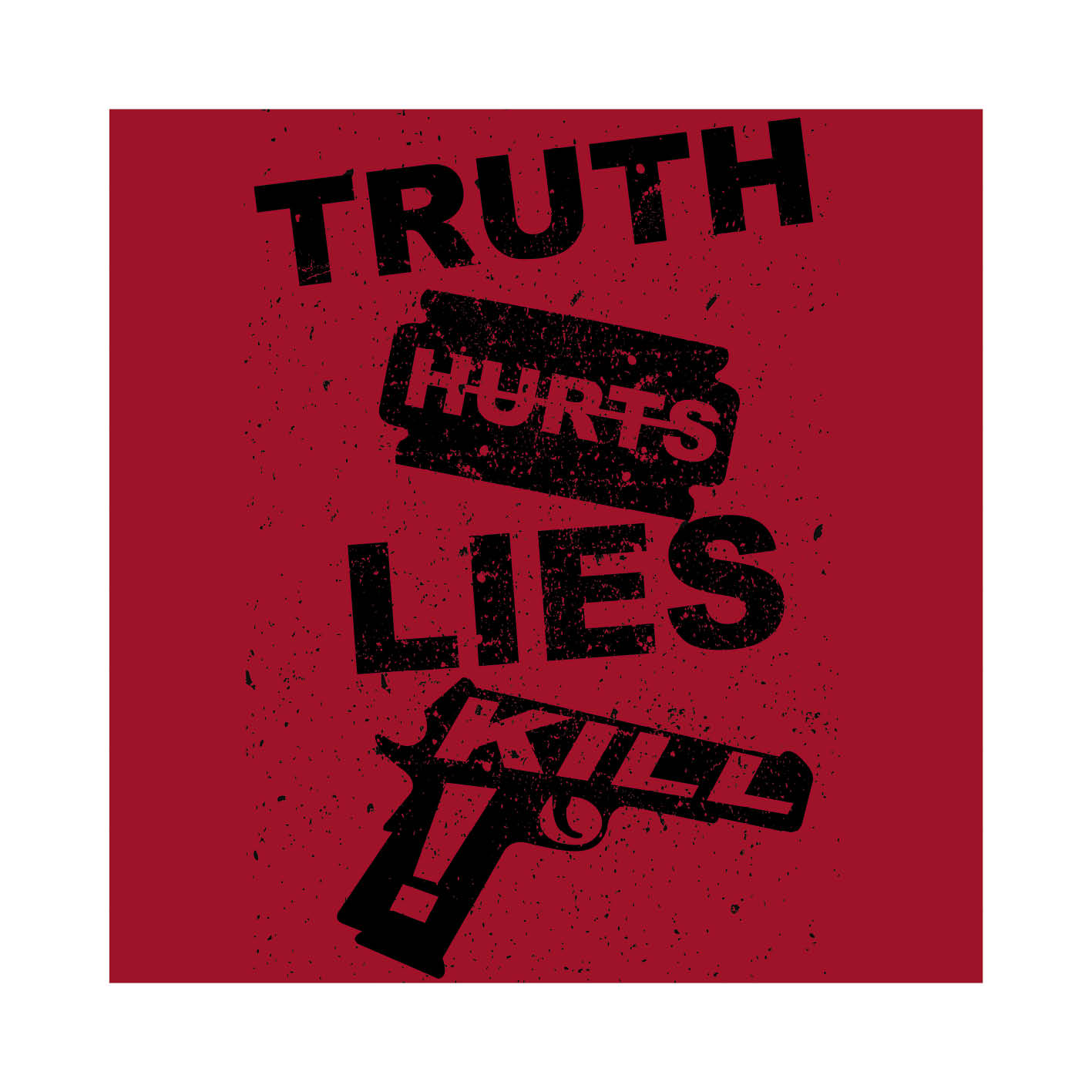 Poster -50x50 cm Truth Hurts