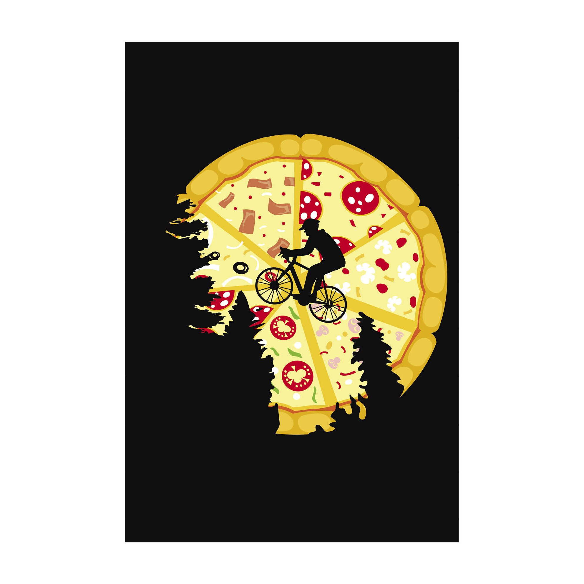 Poster -50x70 cm -Pizza Luna
