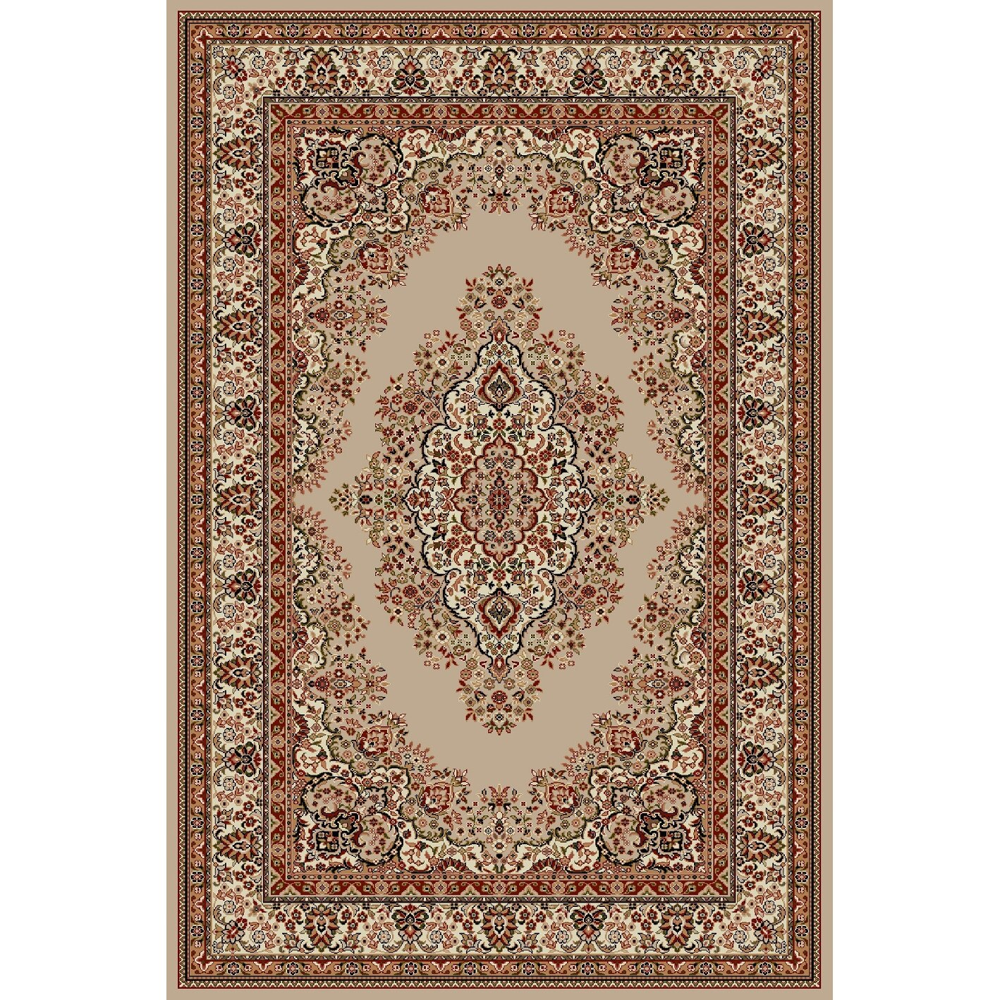 Covor Clasic, Lotos 1524, Bej / Crem, 150x230 cm, 1800 gr/mp