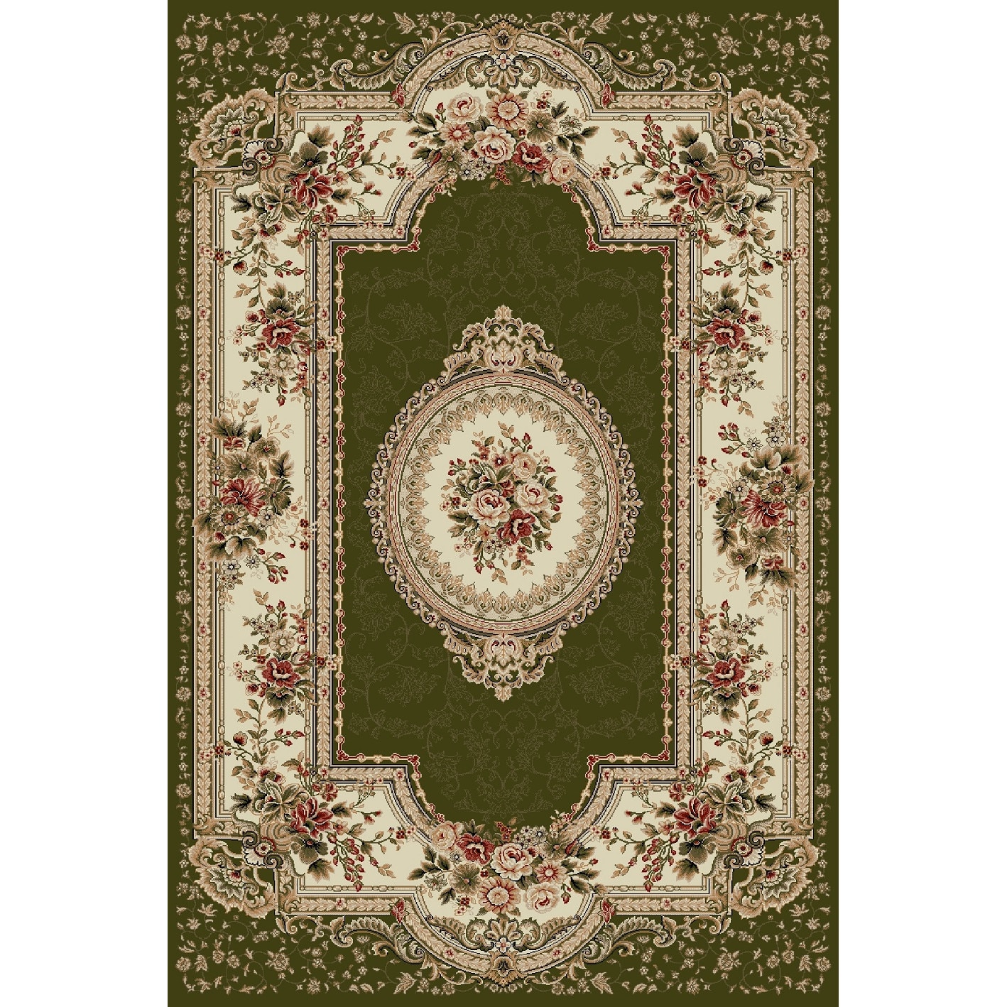 Covor Clasic, Lotos 571, Verde, 80x150 cm, 1800 gr/mp