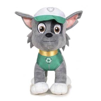 Jucarie de plus, Paw Patrol, Rocky, Verde, 19 cm Jucarie de plus, Paw Patrol, Rocky, Verde, 19 cm