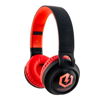 Casti Audio pentru Copii, PowerLocus Buddy cu volum limitat, Micro SD slot ,Rosu Casti Audio pentru Copii, PowerLocus Buddy cu volum limitat, Micro SD slot ,Rosu