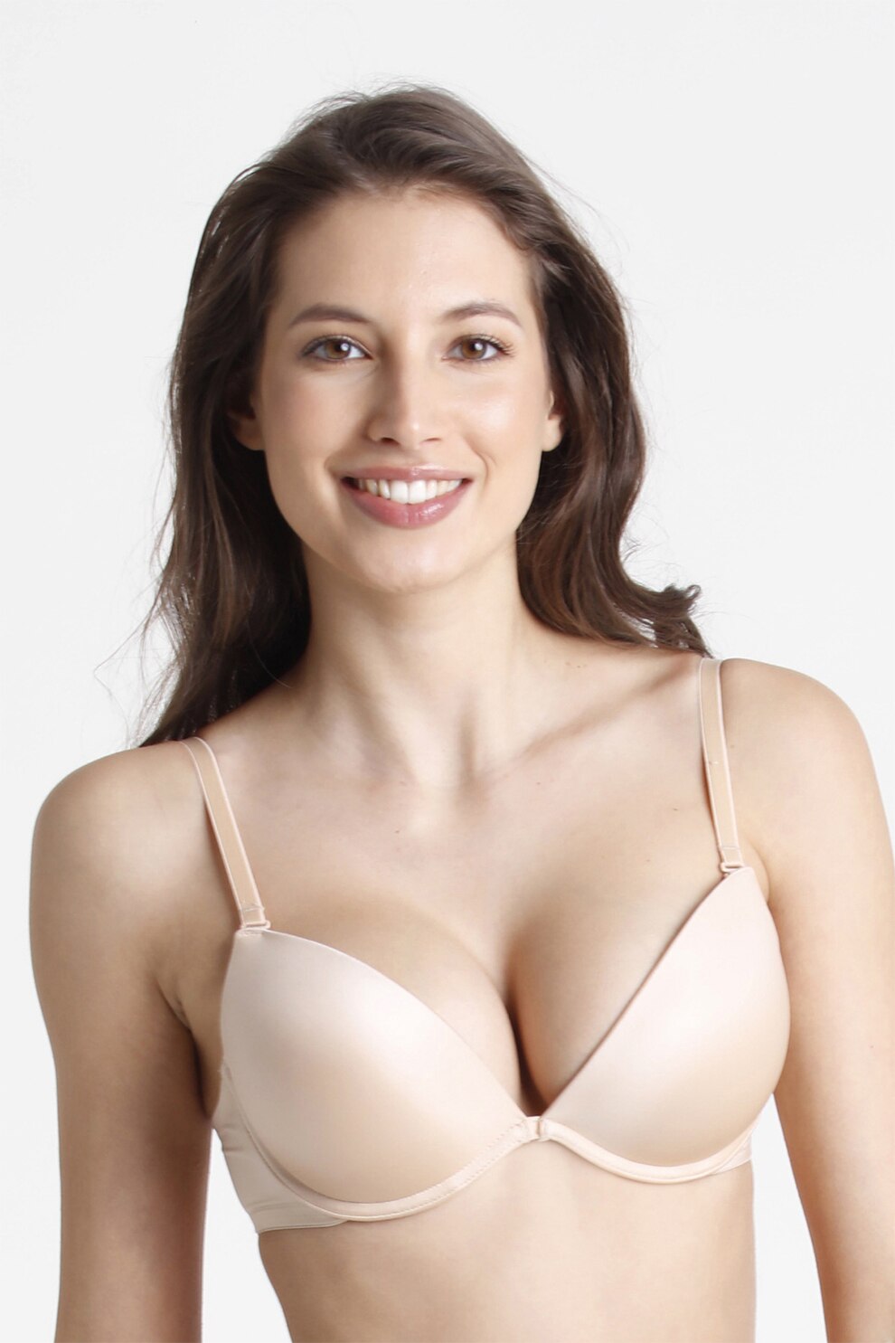 Penti, Sutien push-up cu model uni, Bej deschis