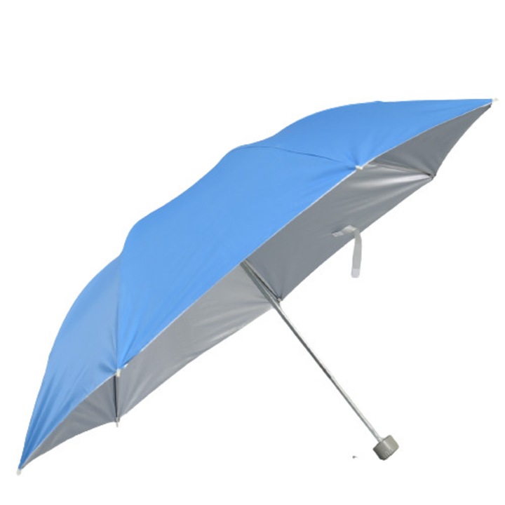 Дамски Чадър 31051-3, Сгъваем, Диаметър 95 см, Син