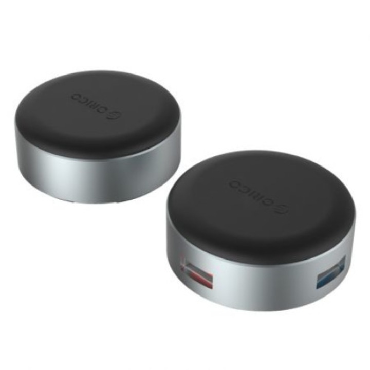 USB hub Orico ANS1, alumínium, 3 portos USB3.0 hub, USB elosztó