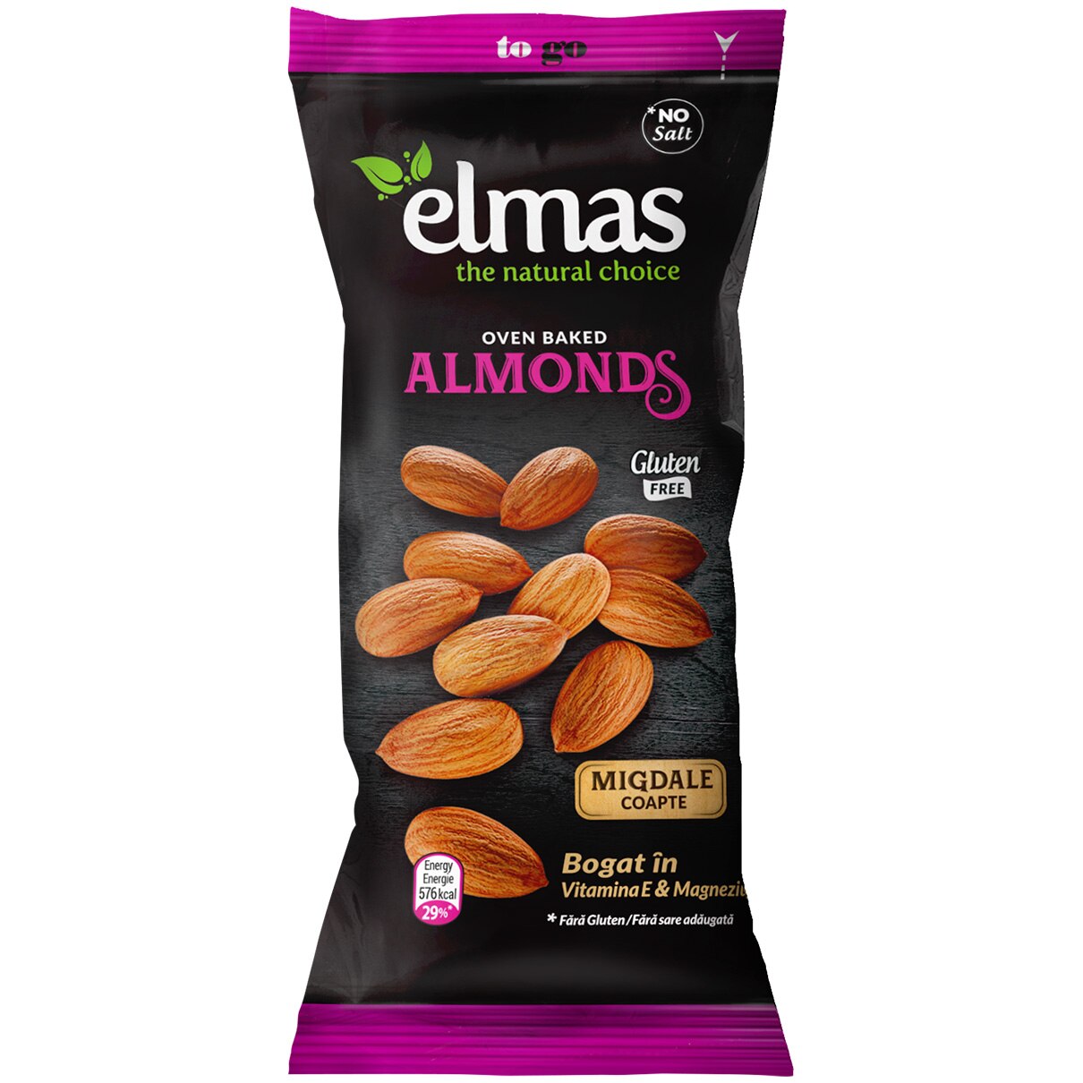 Migdale coapte fara sare Elmas, 60g