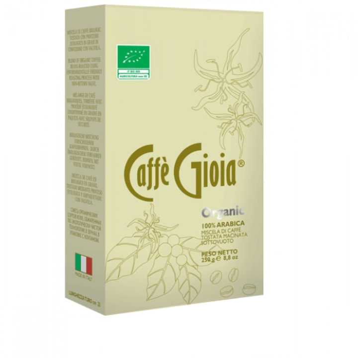 Caffé Gioia őrölt kávé, Bio 100% Arabica, 250g