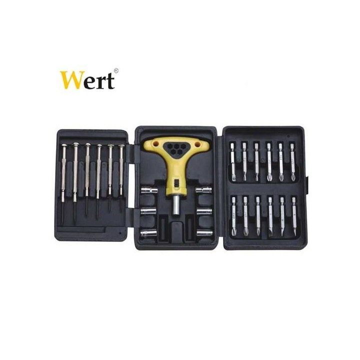 Комплект фини инструменти, 26 части, WERT