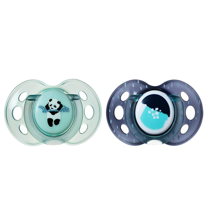 Ортодонтични залъгалки Tommee Tippee AnyTime, 18-36м, 2 бр./оп., Панди