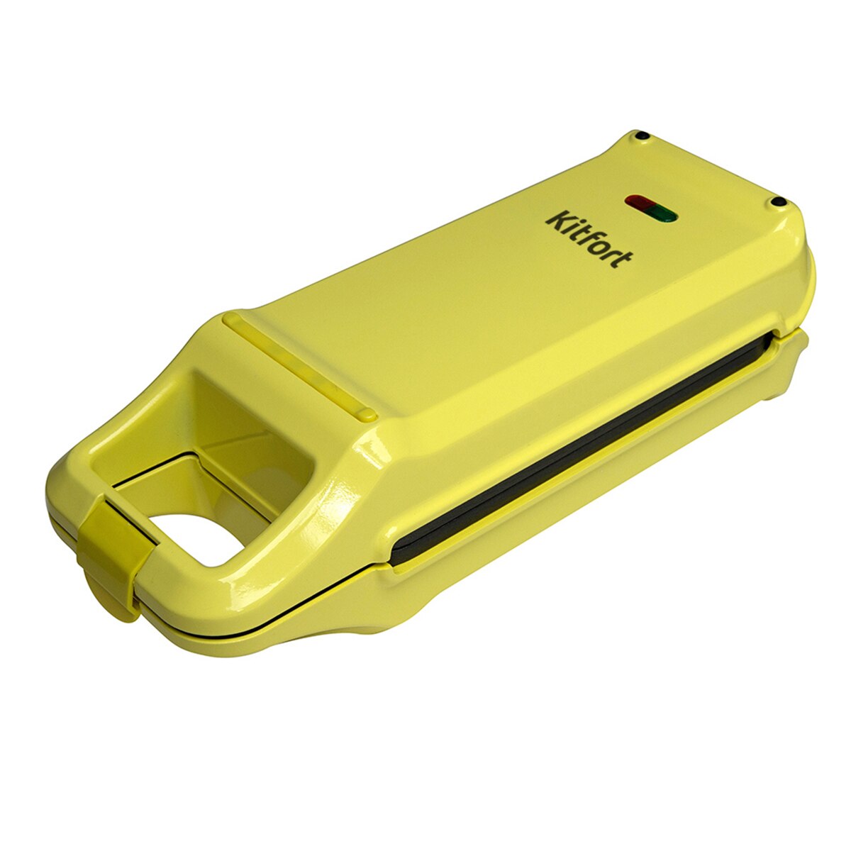 Гофретник Kitfort KT-1611, 640 W, Незалепващо покритие, Жълт - eMAG.bg