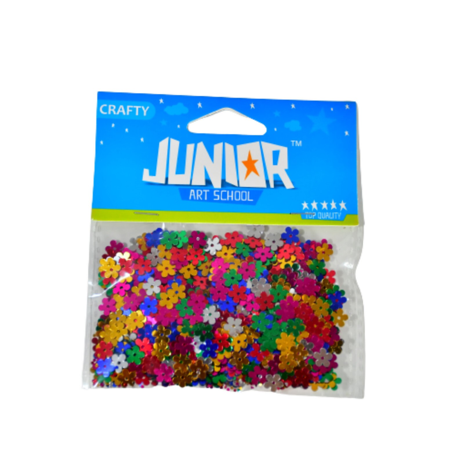 Set flori colorate, din plastic, 14 gr, 8 mm