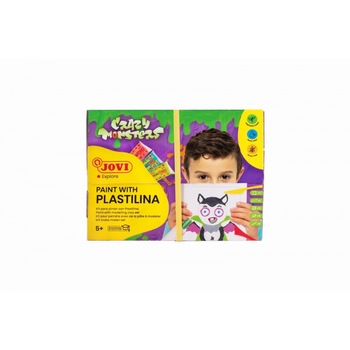 Set creativ de pictat cu plastilina Jovi Crazy Monsters Set creativ de pictat cu plastilina Jovi Crazy Monsters