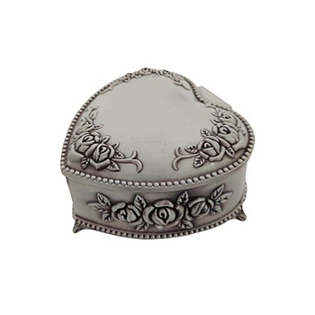 Cutie bijuterii Juliette inima 7.5x8x4cm, Vintage, Antimoniu Cutie bijuterii Juliette inima 7.5x8x4cm, Vintage, Antimoniu