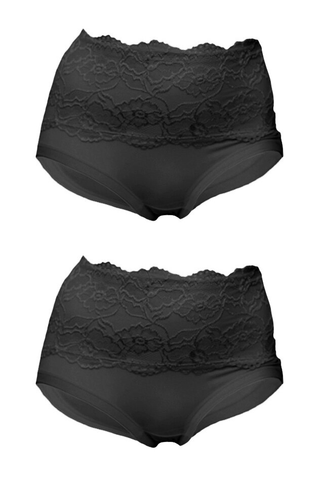 Set 2 perechi chilot modelator dama, Negru