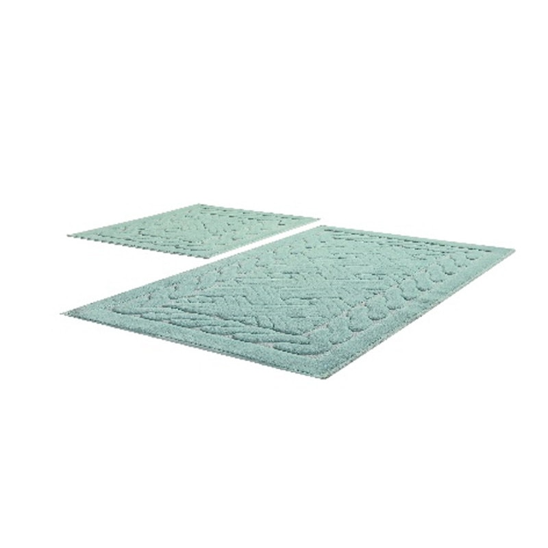 Set 2 Covorase de Baie, Chilai Home, model Daniel Mint , Bumbac 100%