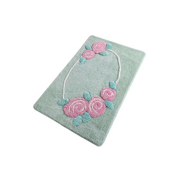 Covoras de Baie, Chilai Home, model Rosalin Mint, 60x100 cm , Acrilic Covoras de Baie, Chilai Home, model Rosalin Mint, 60x100 cm , Acrilic